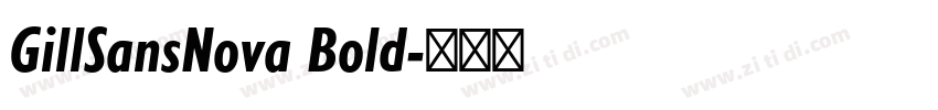 GillSansNova Bold字体转换